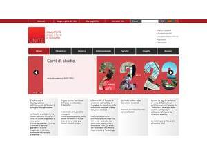 University of Teramo's official website homepage screenshot