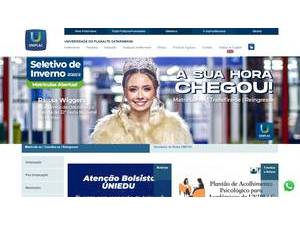 University of the Catarina Plateau's official website homepage screenshot