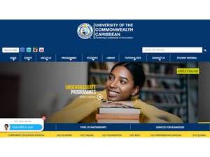 University of the Commonwealth Caribbean's official website homepage screenshot