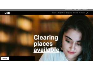 University of the Highlands and Islands's official website homepage screenshot