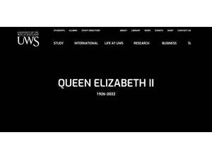 University of the West of Scotland's official website homepage screenshot