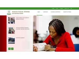 University of Tourism Technology and Business Studies's official website homepage screenshot