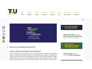 University of Trans-Disciplinary Health Sciences and Technology's official website homepage screenshot