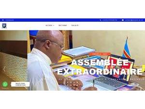 University of Uélé's official website homepage screenshot