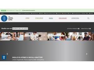 University of Urbino Carlo Bo's official website homepage screenshot