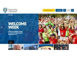 University of Windsor's official website homepage screenshot