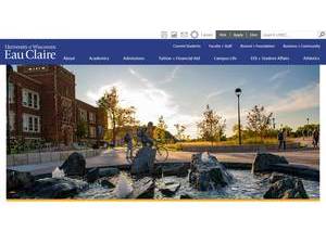 University of Wisconsin-Eau Claire's official website homepage screenshot