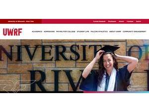 University of Wisconsin-River Falls's official website homepage screenshot