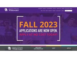 University of Wisconsin-Whitewater's official website homepage screenshot