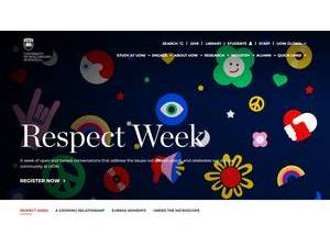 University of Wollongong's official website homepage screenshot