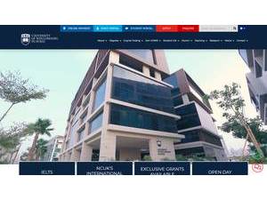 University of Wollongong in Dubai's official website homepage screenshot
