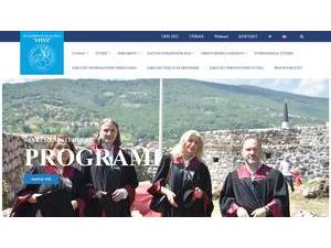 University VITEZ's official website homepage screenshot