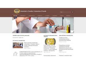 Univerzitet u Travniku's official website homepage screenshot