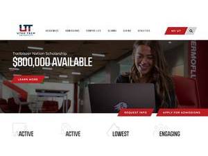 Utah Tech University's official website homepage screenshot