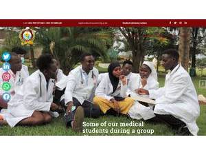 Uzima University's official website homepage screenshot