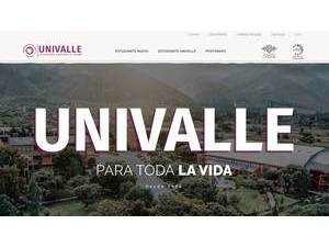 Valle Private University's official website homepage screenshot