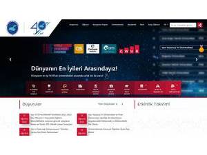 Van Yüzüncü Yil University's official website homepage screenshot