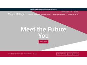 Vaughn College of Aeronautics and Technology's official website homepage screenshot