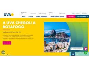 Veiga de Almeida University's official website homepage screenshot