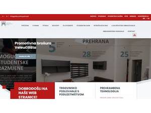 Veleučilište Marko Marulić u Kninu's official website homepage screenshot