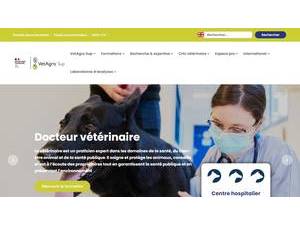 VetAgro Sup's official website homepage screenshot