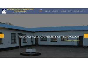 Victoria Falls University of Technology's official website homepage screenshot