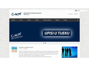 Victoria International University's official website homepage screenshot