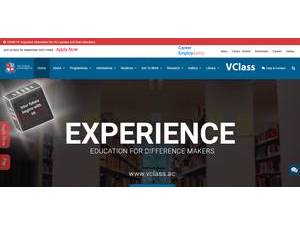 Victoria University, Kampala's official website homepage screenshot