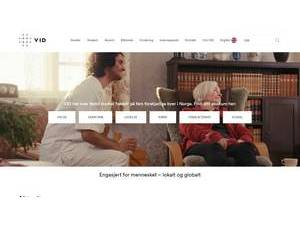 VID vitenskapelige høgskole's official website homepage screenshot