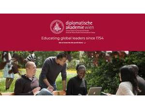 Vienna School of International Studies's official website homepage screenshot