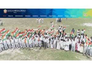 Vijayanagara Sri Krishnadevaraya University's official website homepage screenshot