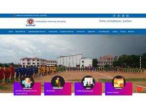 Vinoba Bhave University's official website homepage screenshot