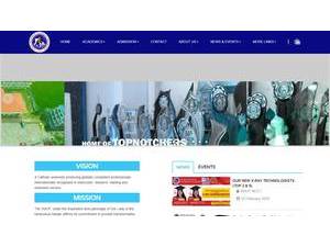 Virgen Milagrosa University Foundation's official website homepage screenshot