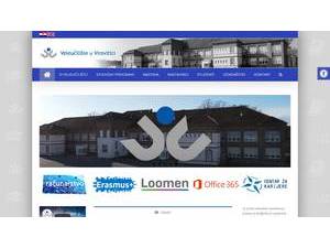 Virovitica University of Applied Sciences's official website homepage screenshot