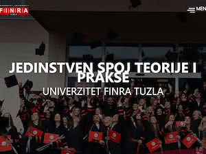 Visoka škola za finansije i računovodstvo's official website homepage screenshot