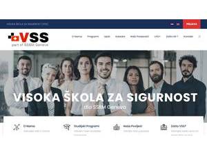 Visoka škola za sigurnost's official website homepage screenshot