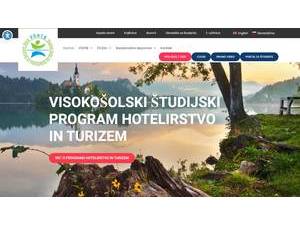 Visoka šola za management Bled's official website homepage screenshot