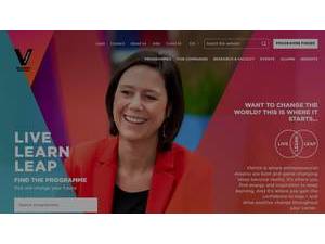 Vlerick Business School's official website homepage screenshot