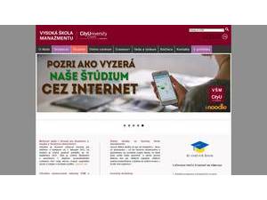 Vysoká škola manažmentu, City University of Seattle's official website homepage screenshot