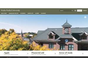 Walla Walla University's official website homepage screenshot