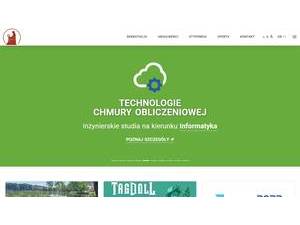 Warsaw School of Information Technology's official website homepage screenshot