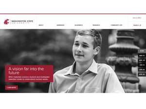Washington State University's official website homepage screenshot