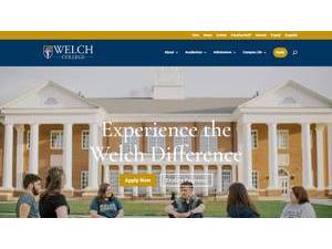 Welch College's official website homepage screenshot