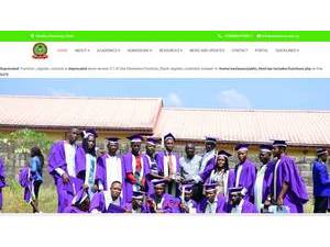 Wesley University of Science and Technology's official website homepage screenshot