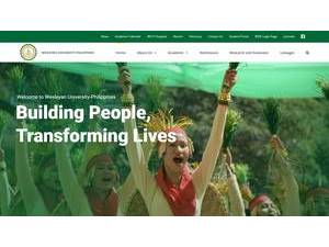 Wesleyan University-Philippines's official website homepage screenshot