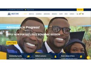 West End University College's official website homepage screenshot