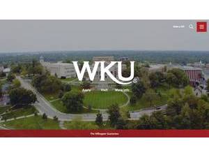 Western Kentucky University's official website homepage screenshot