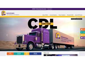 Western New Mexico University's official website homepage screenshot