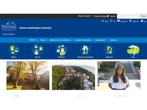 Western Washington University's official website homepage screenshot