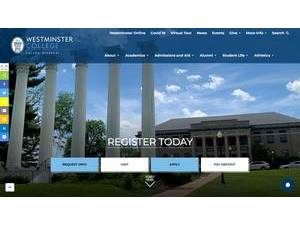 Westminster College, Missouri's official website homepage screenshot